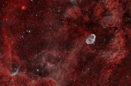 Crescent Nebula, 2 panel mosaic preview