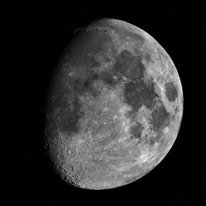 77% Waxing Gibbous Moon